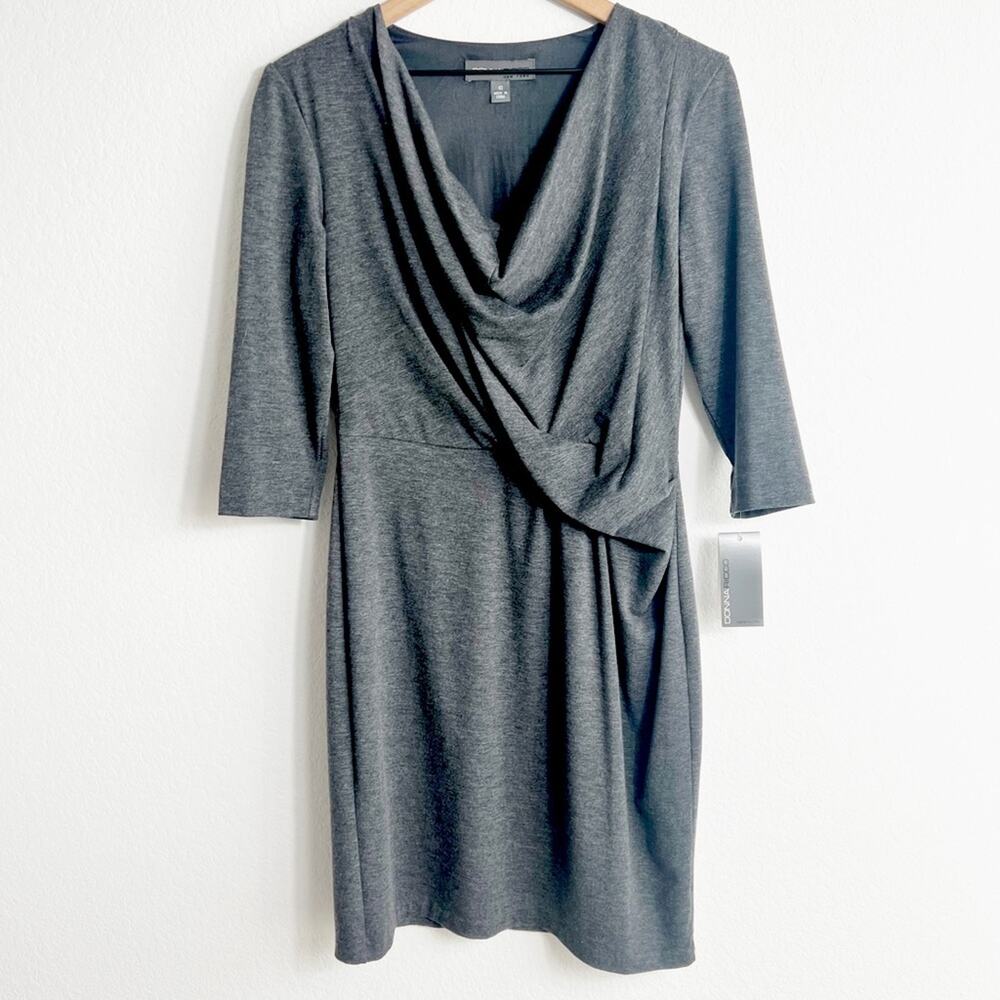 Donna Ricco New York Women Grey Dress Size 10 Brand New With Tags